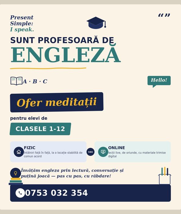 Meditatii Limba Engleză