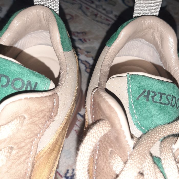 Кроссовки кожаные