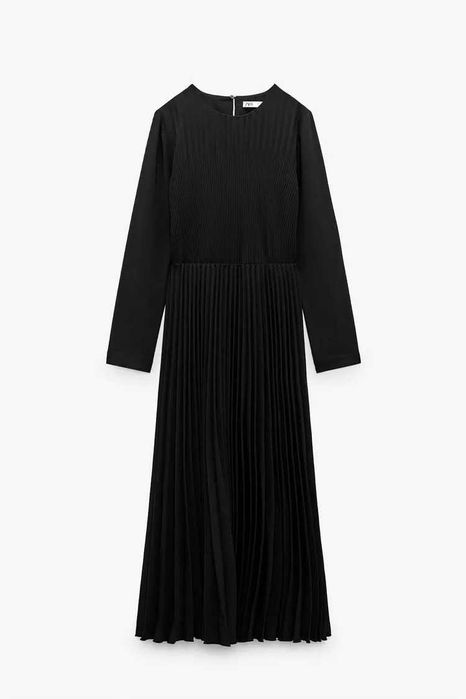 Нова дълга плисирана рокля Zara, XS