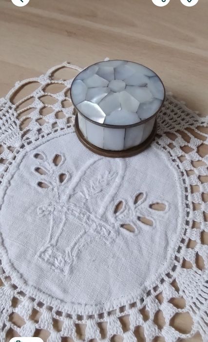 cutie sidef delicată, handmade