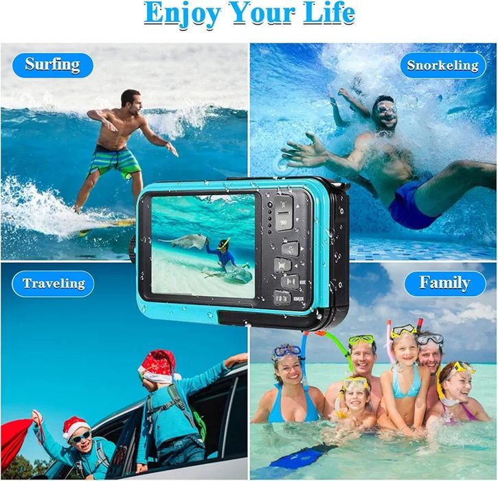 Cameră Dual Screen Waterproof UHD 4K 56 MP