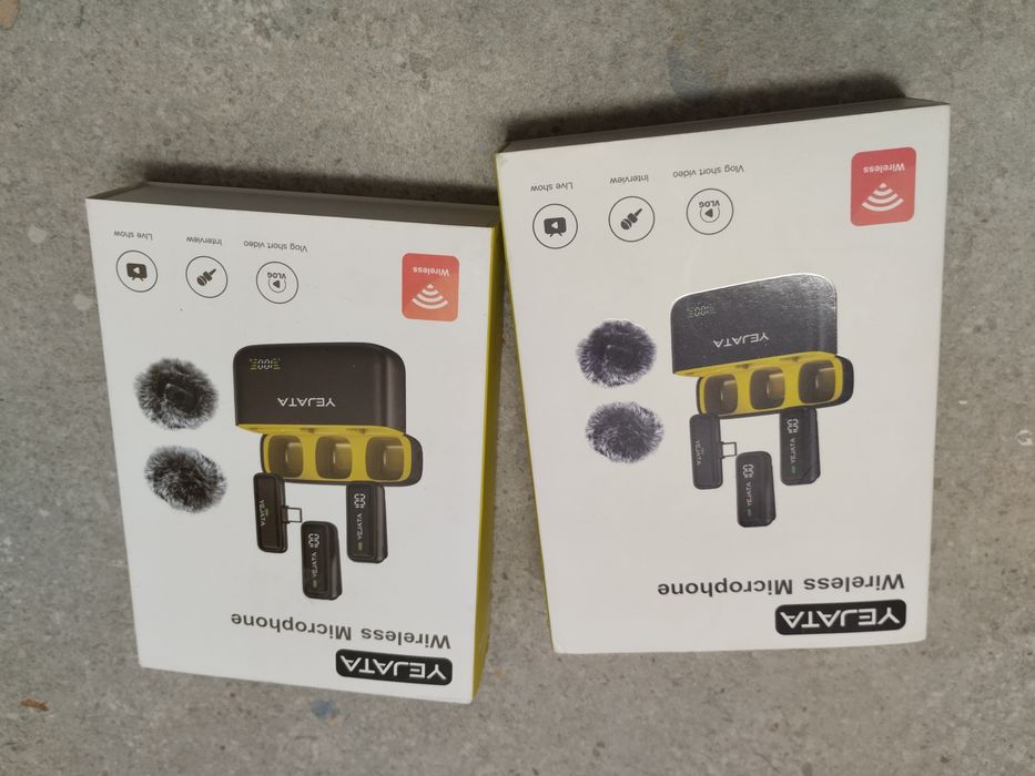 Set Microfon Lavaliera NOU, Yejata K6 Type C, 2TX+RX