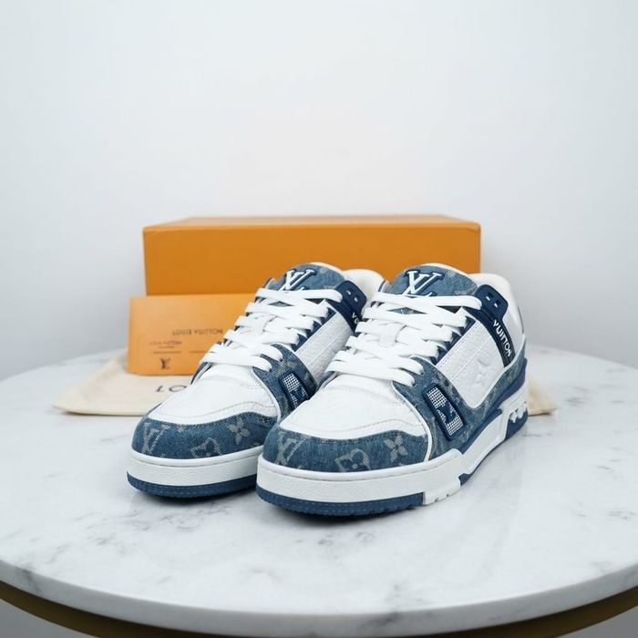 Adidasi LV Trainer Jeans - Adidasi Full Box Premium