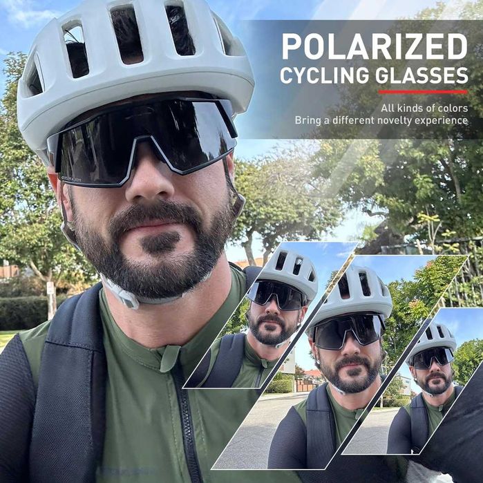 KAPVOE Polarized Cycling Glasses UV400 Protection