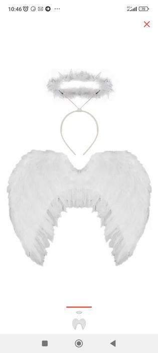 Пышное платье с крыльем