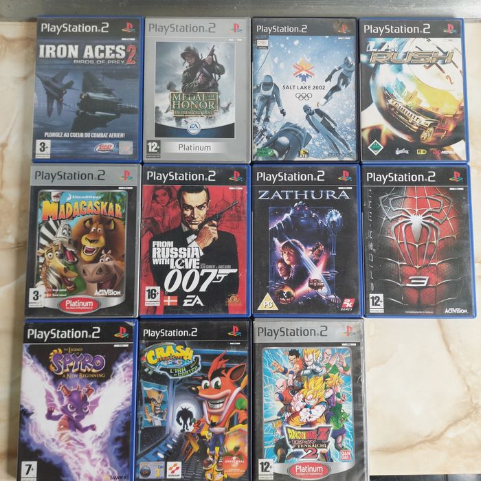 [PS2] Vând pachet 23 jocuri originale pentru PlayStation 2 //poze reale