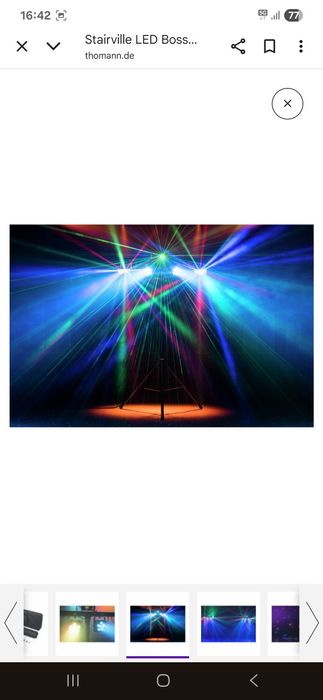 Lumini led dj cu stativ husa si telecomanda