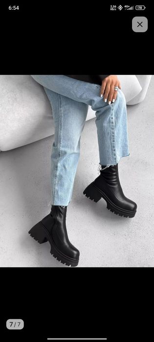 Ботинки ботильоны на платформе женские