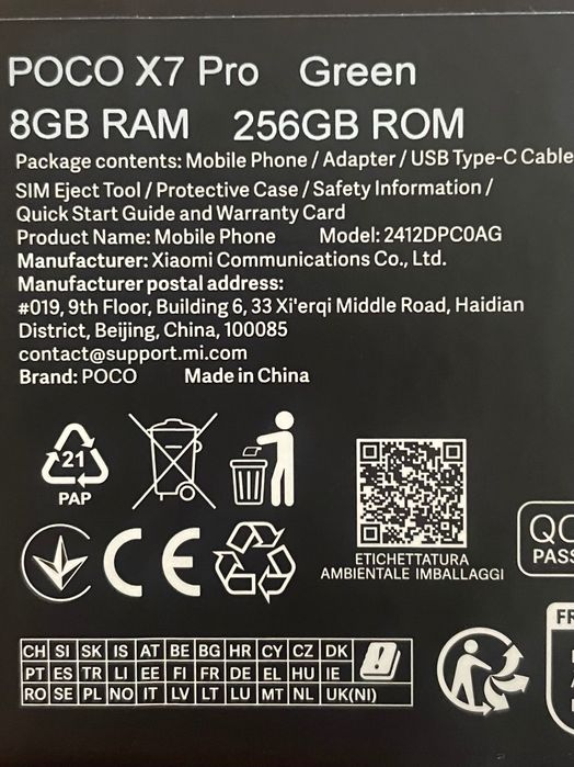 Poco X7 Pro 8GB 256Gb