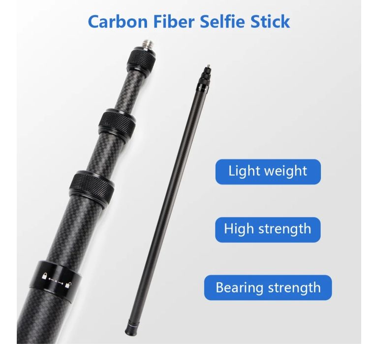 Портативный кронштейн для камеры из углеродного волокна для селфи-па