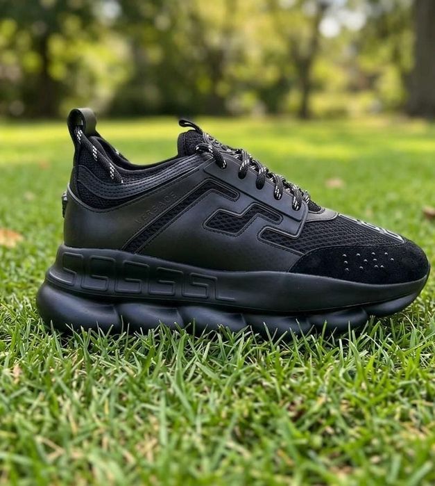 Adidasi Versace Chain Negru - Unisex