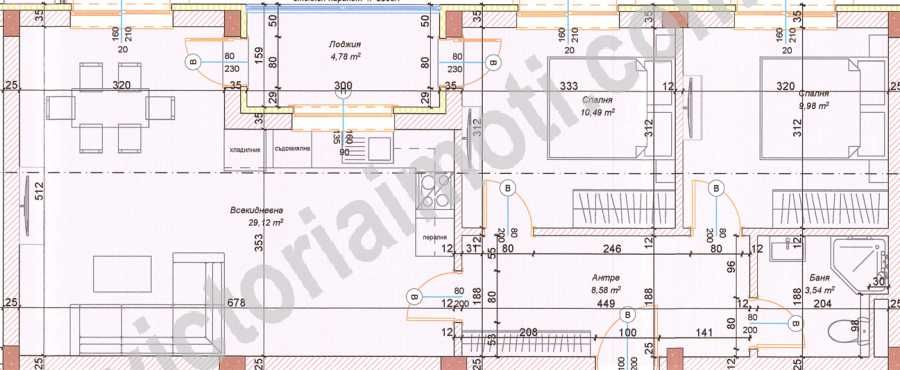 Продава се Тристаен апартамент в Велико Търново, Бузлуджа - 92 кв.м за 1340 €/кв.м - Снимка #6