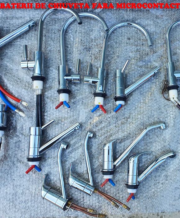 Baterii de apa pentru rulote cu si fara microcontact, import Germania