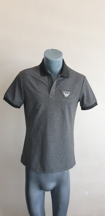 Armani Jeans AJ Pique Stretch Cotton  S / НОВО! ОРИГИНАЛ Мъжка Тениска