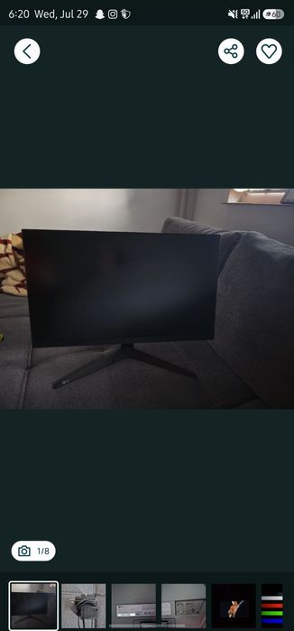 Monitor Gaming LG 23.8 inch 165hz VA