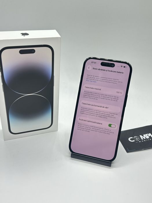 iPhone 14 PRO - 256Gb - Baterie 100%- Stare IMPECABILA + Garantie