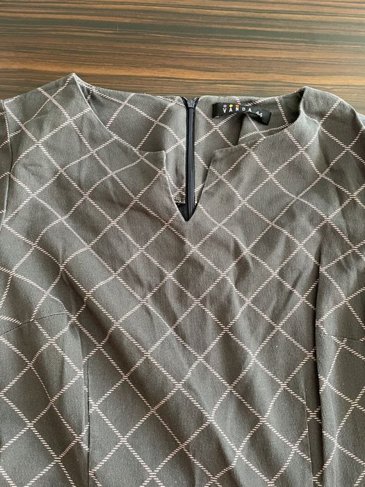 Rochie dama Dasha, gri cu dungi roz, marimea 44