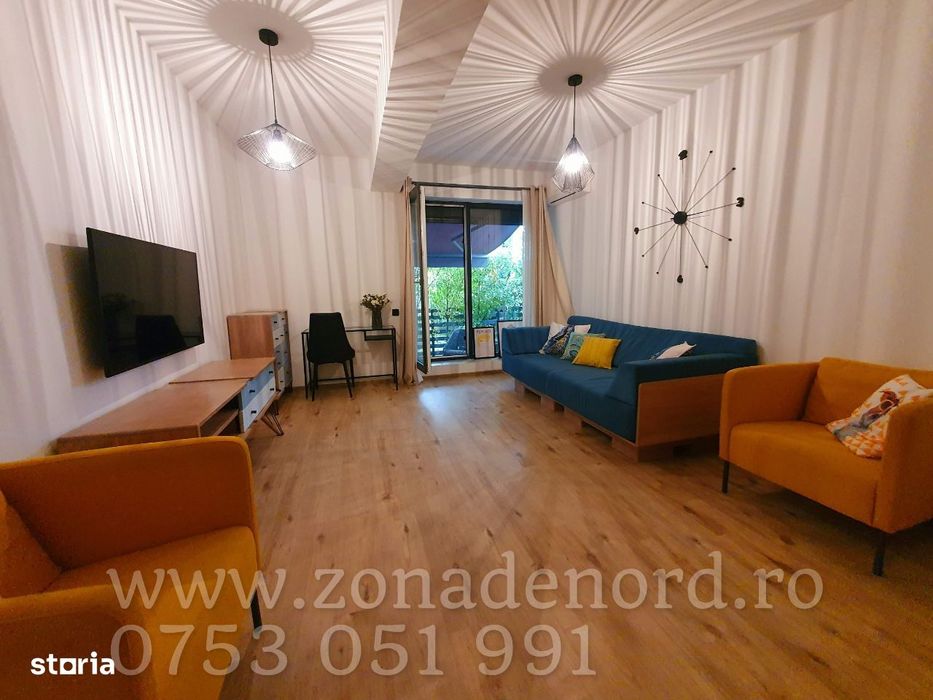 BANEASA-GREENFIELD, 2 camere, un apartament deosebit, terasa + parcare