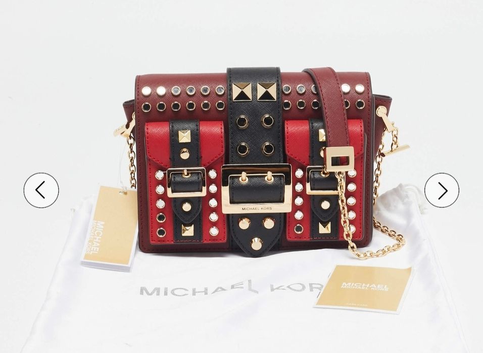 MICHAEL Michael Kors
Hayden Medium Studded Saffiano Leather Messenger