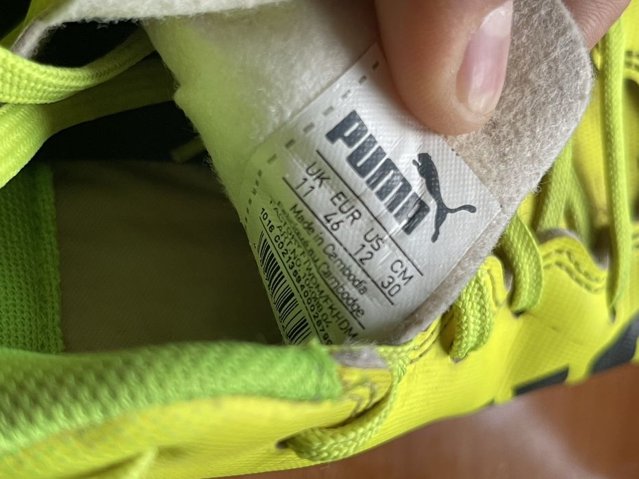 Ghete fotbal Puma evoSPEED FG, mărimea 46, stare bună