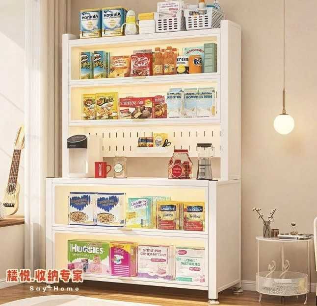 Шкаф для хранения посуды кухонный многофункциональный