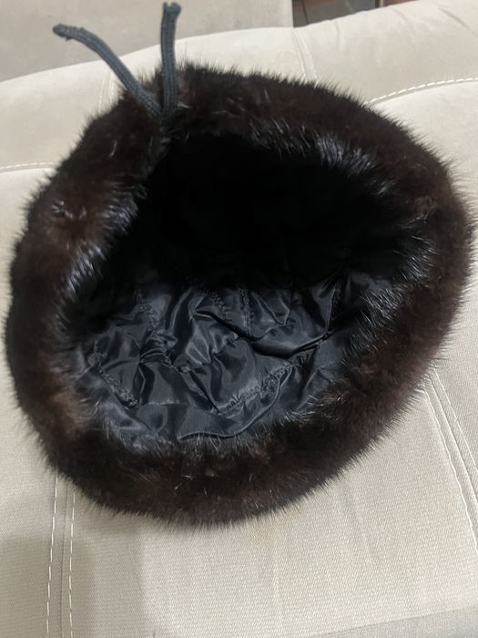 Шапка норка натуральная