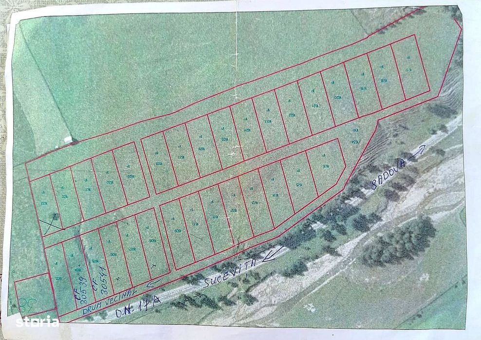 TEREN INTRAVILAN 2000 mp – 32 m la drum – Acces DN17A, BUCOVINA!