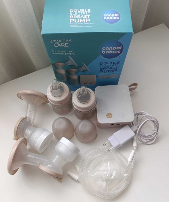 Vând pompa de san electrica dubla cu aspirator nazal