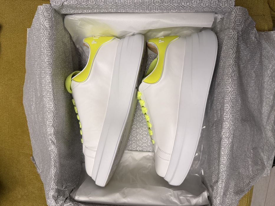 Philipp Plein Nappa Leather Low Top Sneakers