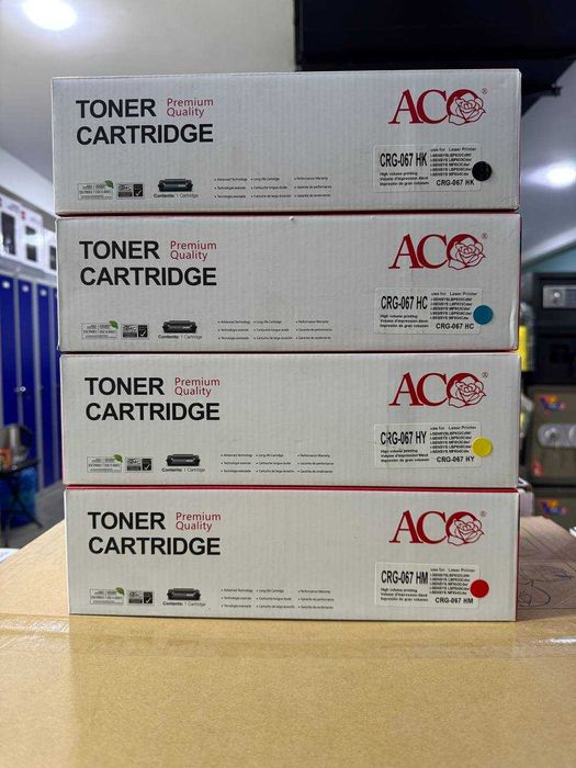 Тонер картридж для Canon 067H ACO Premium Bk/C/M/Y c Чипом