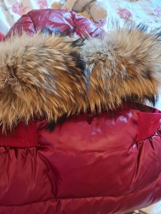 Дамско яке Moncler с естествен косъм