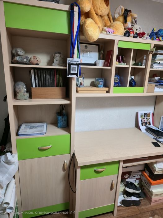 Продам детский уголок кровать+шкаф-купе