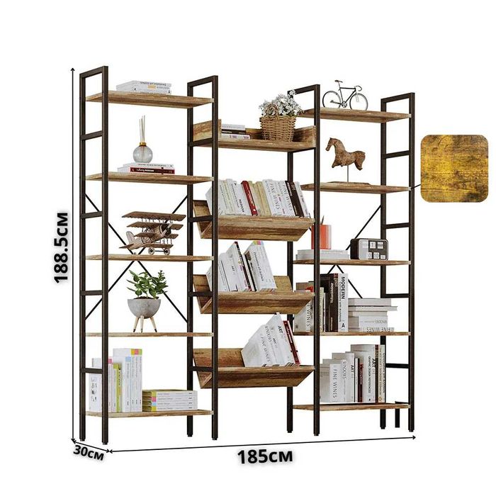 Стеллаж 185х30х188см полка SV 185