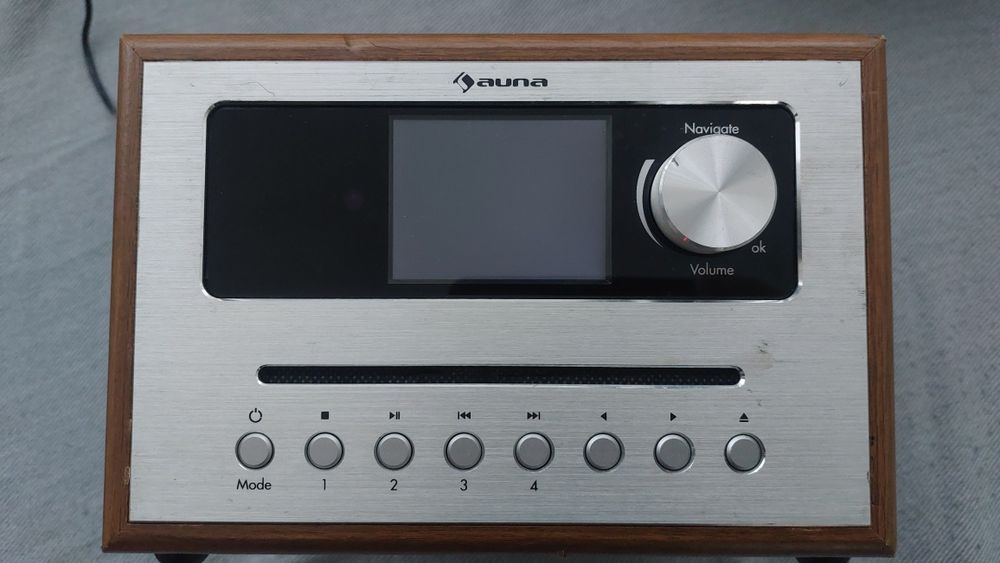 Auna silver cube radio internet