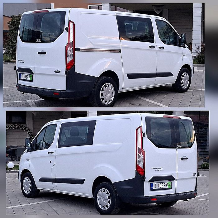 ~Ford Transit Custom~6 locuri si marfa~An 2017~Motor 2l TDCI~Euro6~Carte service~