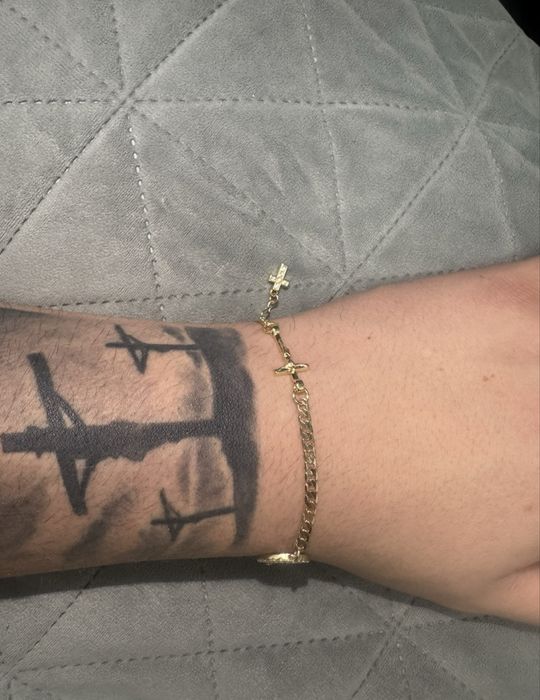 Vand Brățară elegantă, cuarț aurit cu plumb 14K