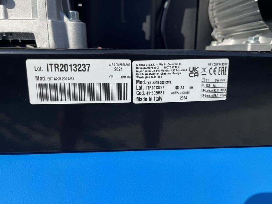 Compresor Aer 200l Monofazat 11bar ABAC