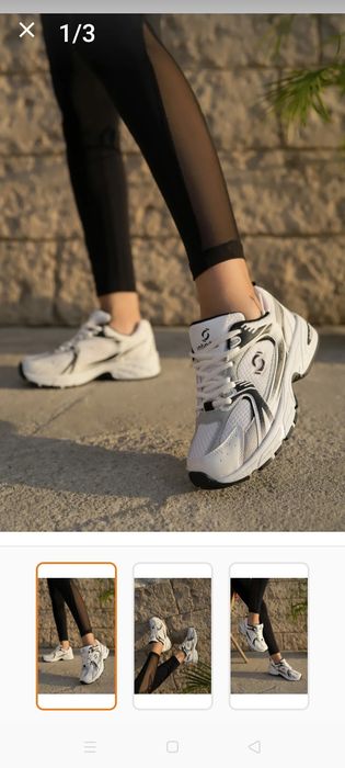 Бели дамски ежедневни маратонки pasione 38 размер