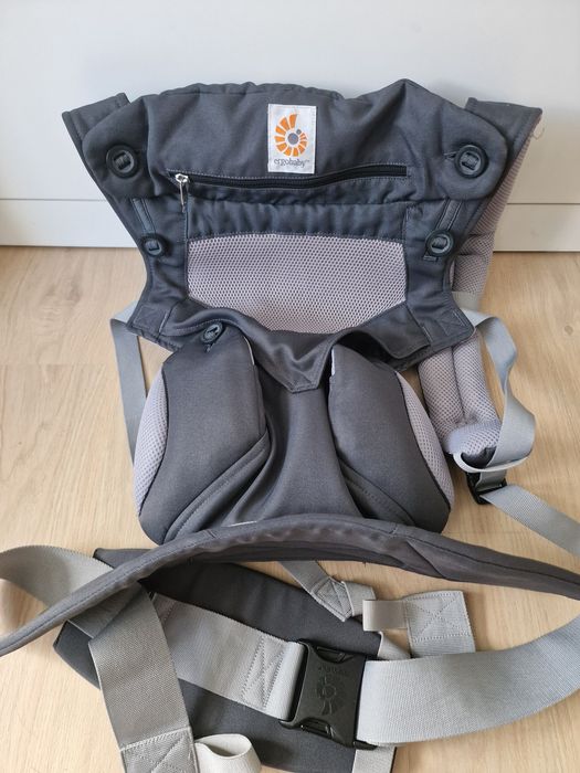 Marsupiu Ergobaby 360 Cool Air Carbon Grey