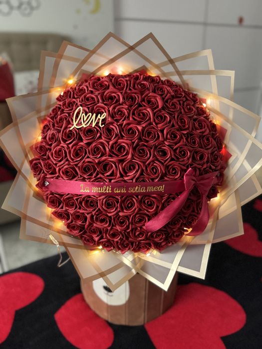 Buchet de trandafiri din sapun