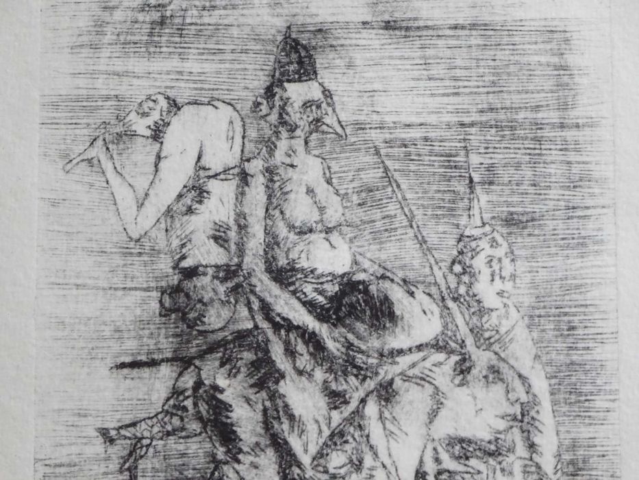 Gravura Stefan Caltia, ‘Circ’ - Tablou vechi deosebit