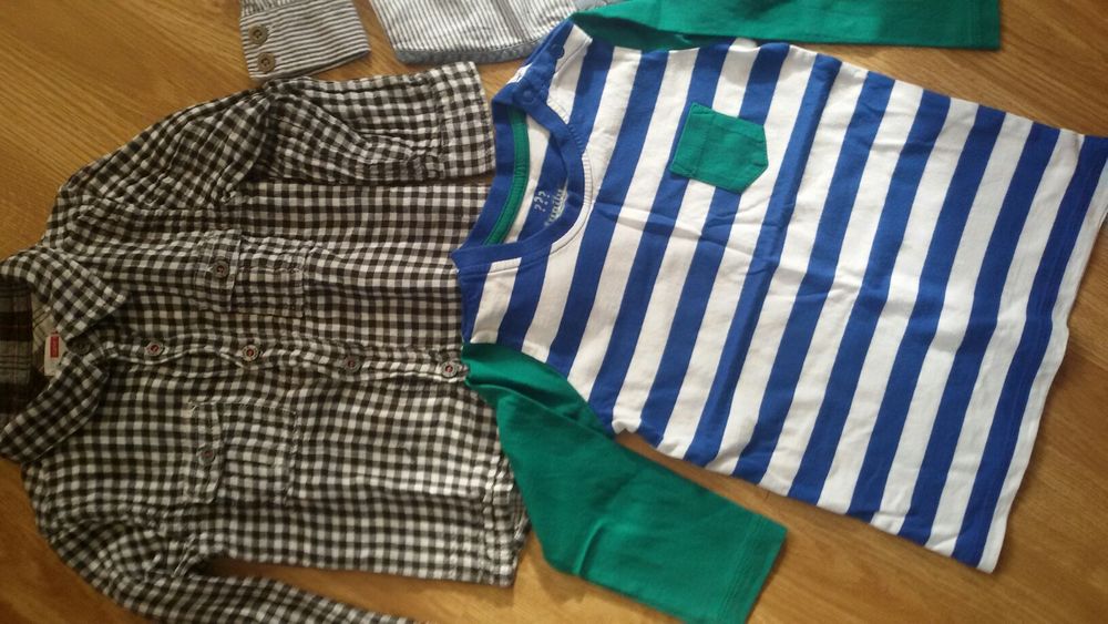 Сет от две ризки и блузка за момче на 1-2год