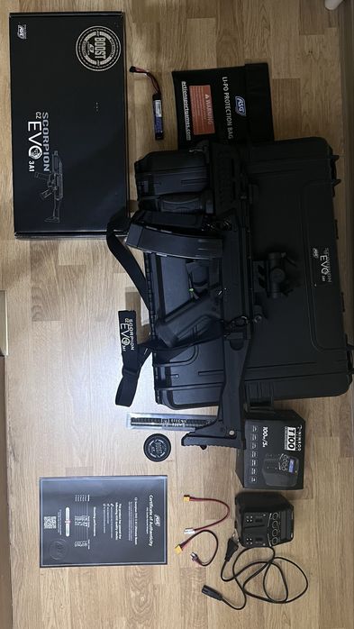 ASG Scorpion EVO 3A1 Ultimate Boost aeg (electric) pachet complet