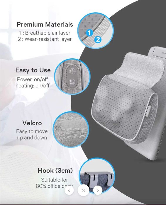 Naipo oPillow Shiatsu massage pillow