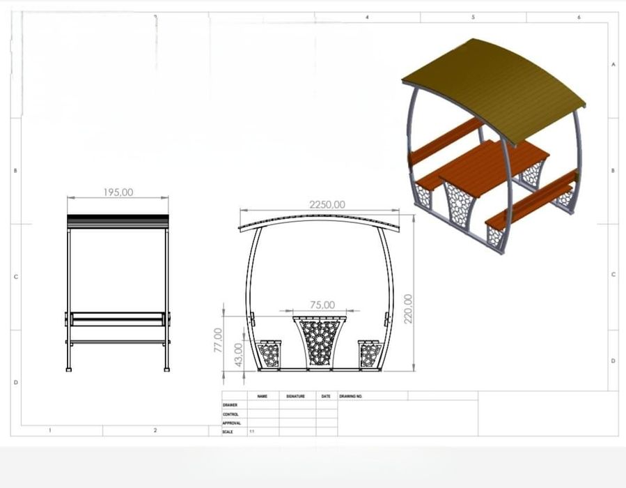 Дървени беседки - 3 модела