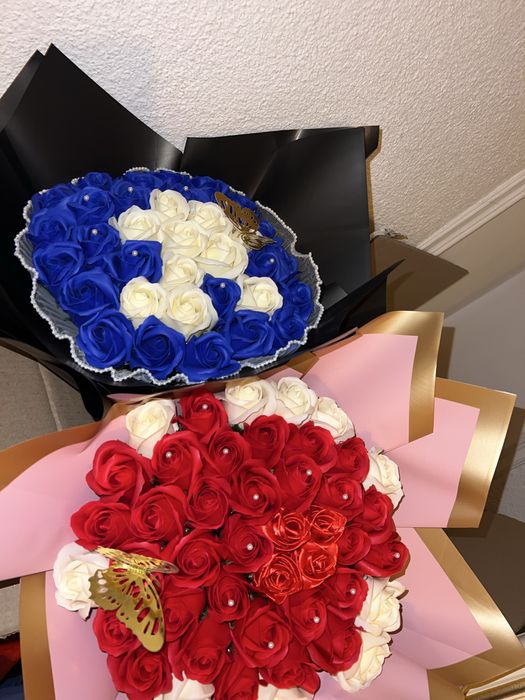 Vand buchete de trandafir din sapun