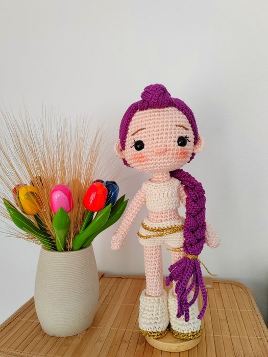 Păpușă croșetată. Kpop Demon Hunter, Rumi