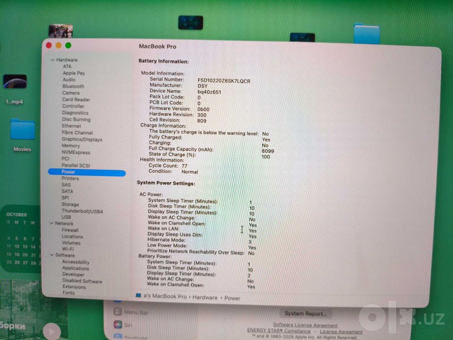 Macbook pro 2019 Intel i9