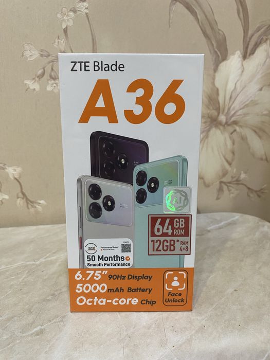 ZTE Blade A36 (чёрный/қара)