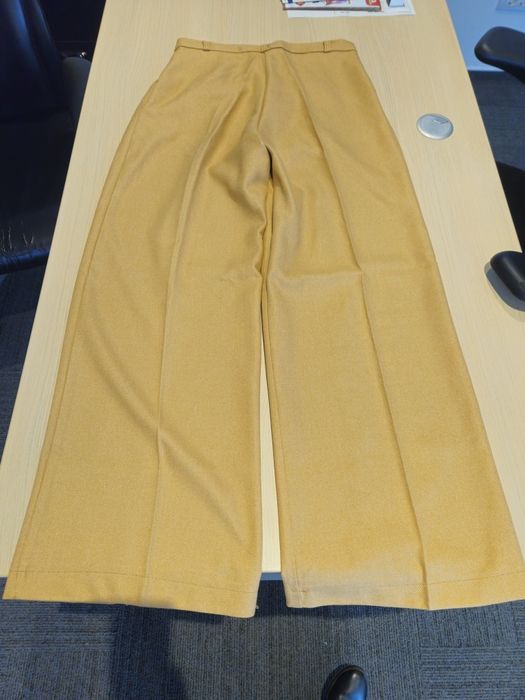 Pantaloni Palazzo cu dunga si buzunare laterale